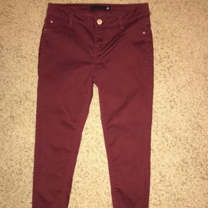 Burgundy Jeans